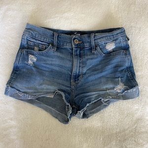 Hollister high rise jean denim short w26